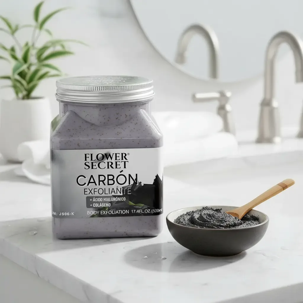 Crema Exfoliante de Carbón Activado Flower Secret