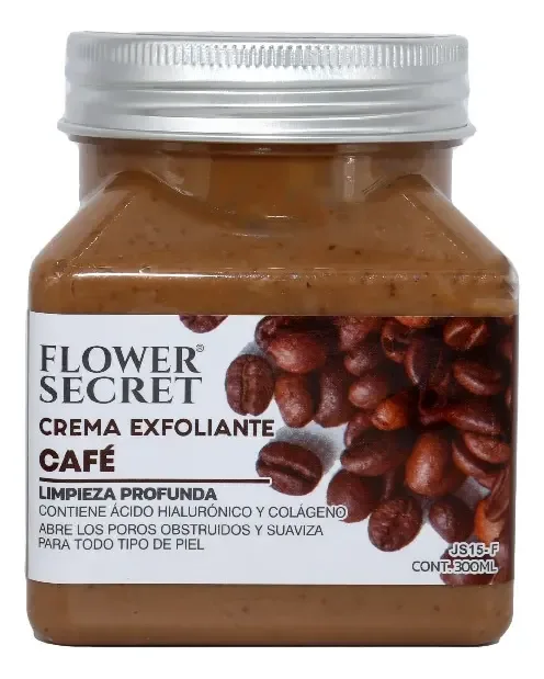 Crema Exfoliante Corporal Flower Secret Caffe 500 Ml